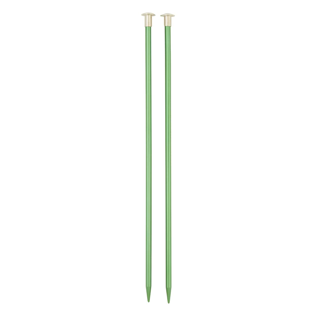 10" Anodized Aluminum Knitting Needles by Loops & Threads®